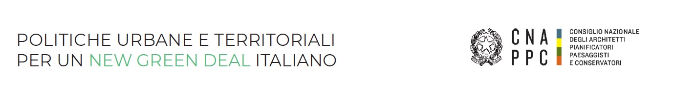 “POLITICHE URBANE E TERRITORIALI PER UN NEW GREEN DEAL ITALIANO” – Convegno on-line 18 dicembre 2020